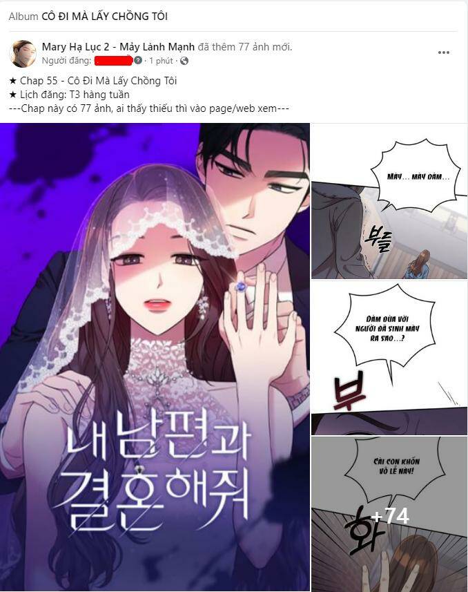 Cô Đi Mà Lấy Chồng Tôi Đi Chương 55.1 Ảnh 3