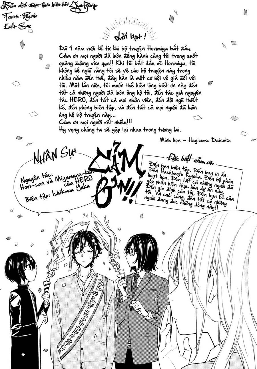 Chuyện Của Hori Và Miyamura Chương 122.5 Ảnh 7
