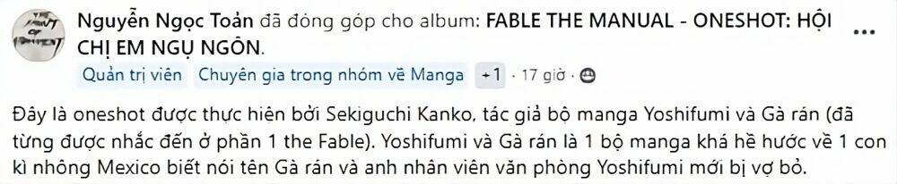Fable The Manual (Oneshot) Chương 1 Ảnh 3