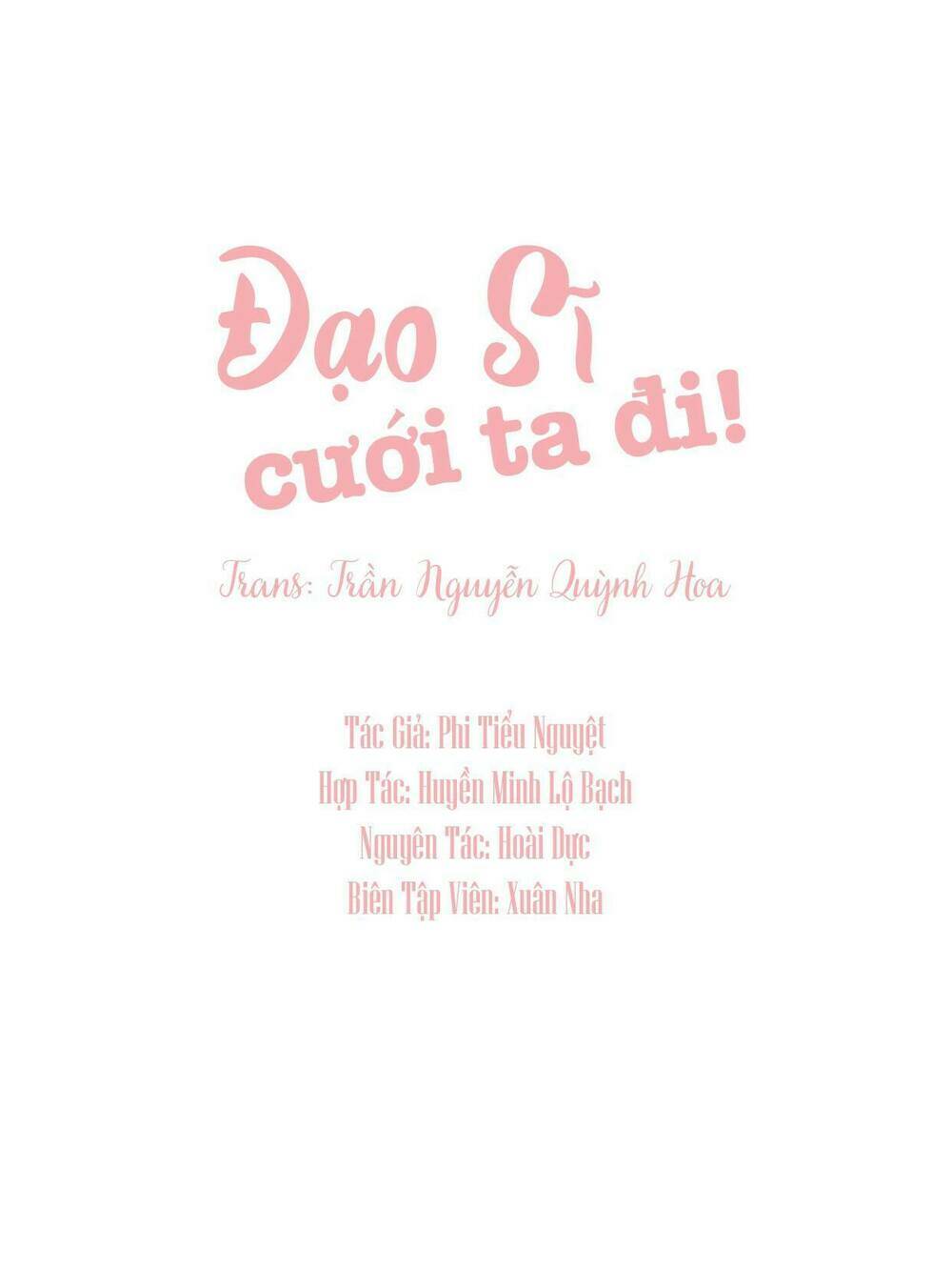 Đạo Sĩ Cưới Ta Đi! Chương 1 Ảnh 3
