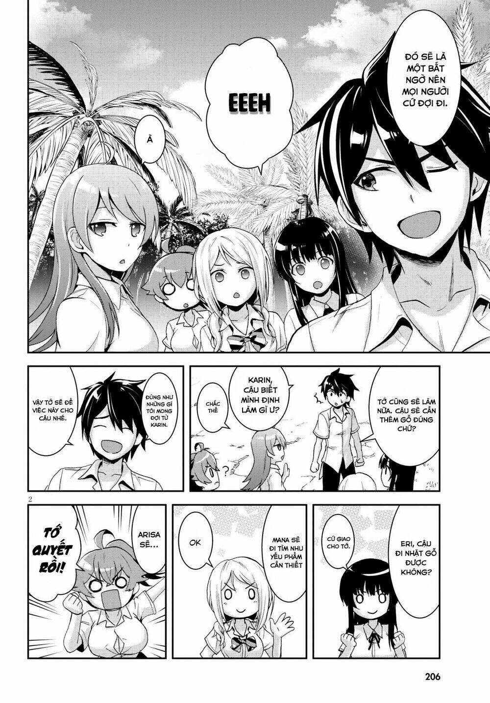 Gakkou No Minna To Isekai No Mujintou Ni Tenishitakedo Ore Dake Rakushou Desu Chương 4 Ảnh 5