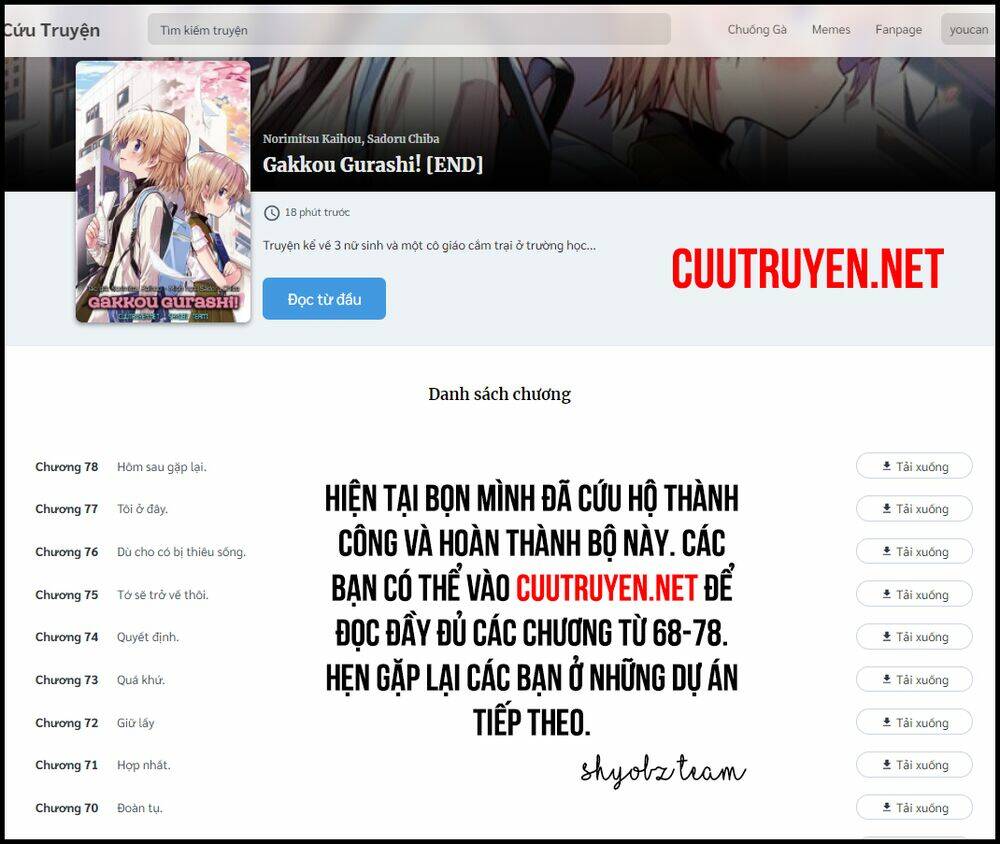 Gakkou Gurashi! Chương 70 Ảnh 24