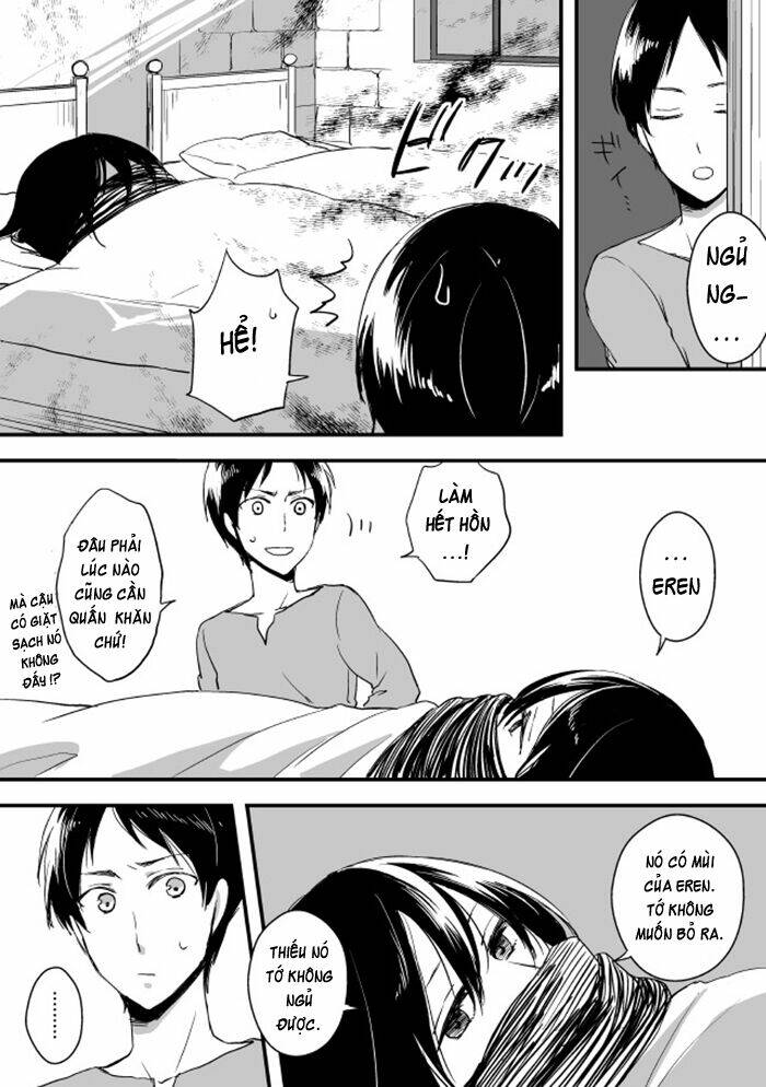 Tấn Công Người Khổng Lồ - Doujinshi Eren X Mikasa Chương 54 Ảnh 3