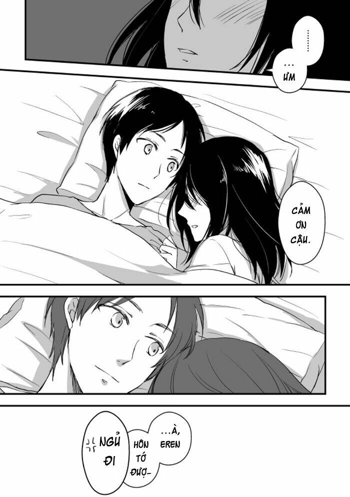 Tấn Công Người Khổng Lồ - Doujinshi Eren X Mikasa Chương 54 Ảnh 5