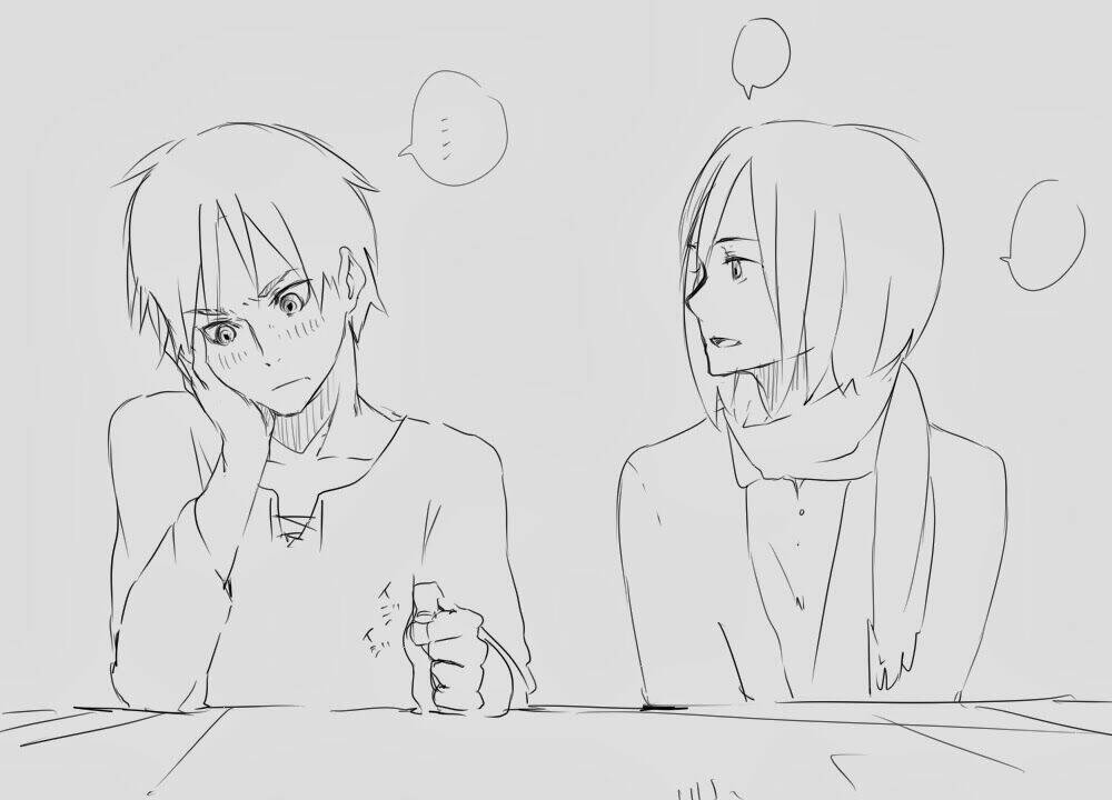 Tấn Công Người Khổng Lồ - Doujinshi Eren X Mikasa Chương 44 Ảnh 7