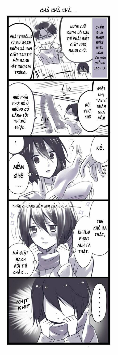 Tấn Công Người Khổng Lồ - Doujinshi Eren X Mikasa Chương 57 Ảnh 5