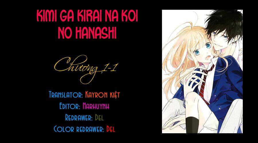 Kimi Ga Kirai Na Koi No Hanashi Chương 1.1 Ảnh 4