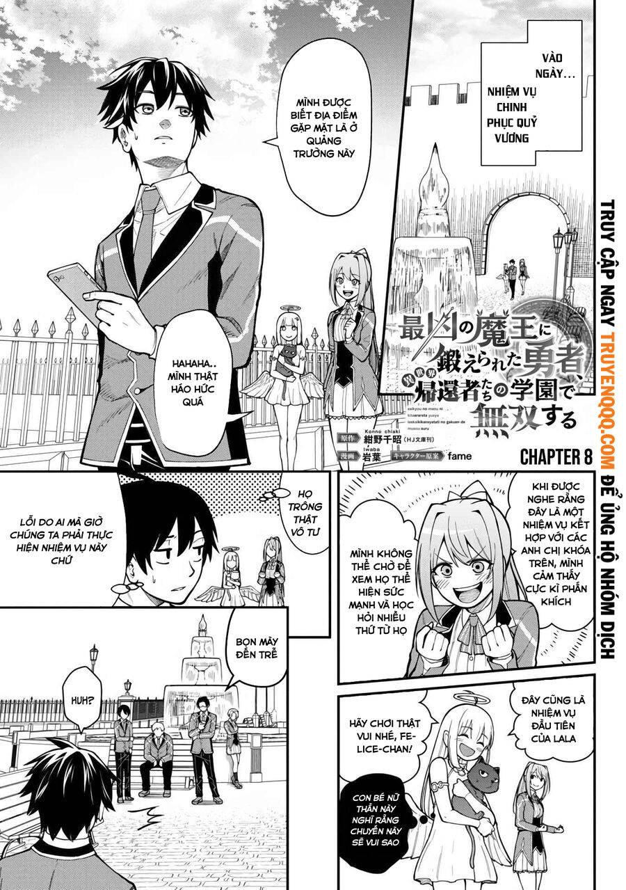 Saikyou No Maou Ni Kitaerareta Yuusha Isekai Kikanshatachi No Gakuen De Musou Suru Chương 8 Ảnh 4
