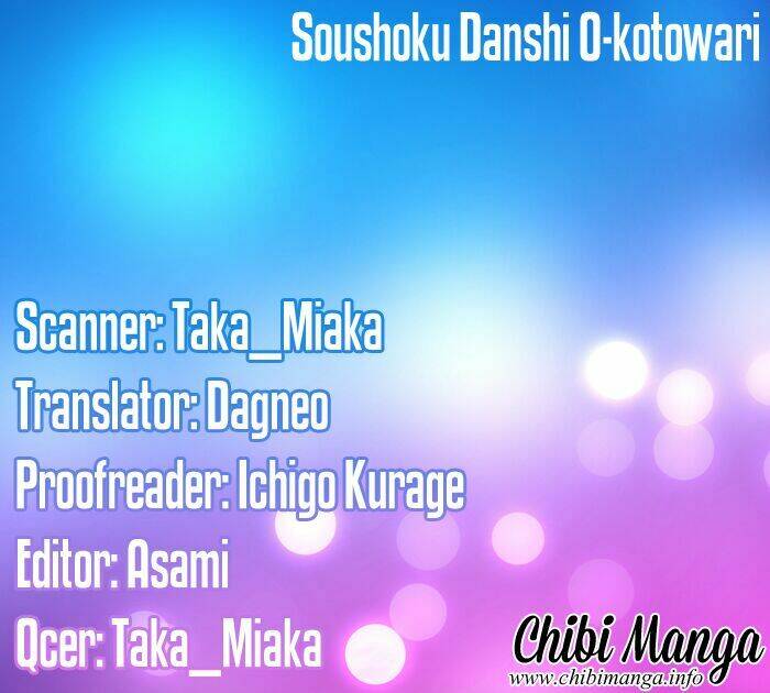 Soushoku Danshi Okotowari Chương 1 Ảnh 7