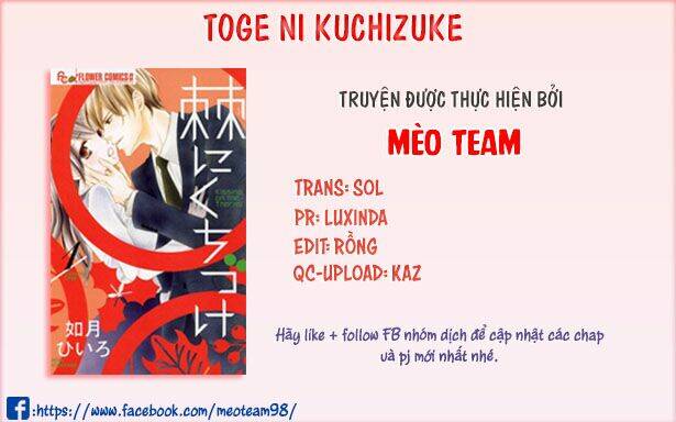 Toge Ni Kuchizuke Chương 9 Ảnh 4