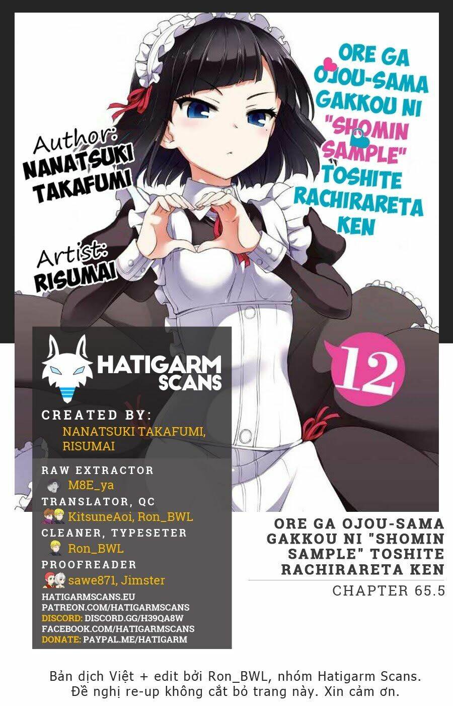 Ore Ga Ojou-Sama Gakkou Ni "Shomin Sample" Toshite Rachirareta Ken Chương 65.5 Ảnh 2