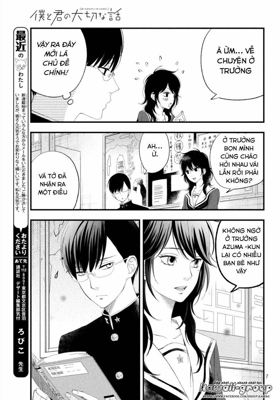 Boku To Kimi No Taisetsu Na Hanashi Chương 3 Ảnh 11