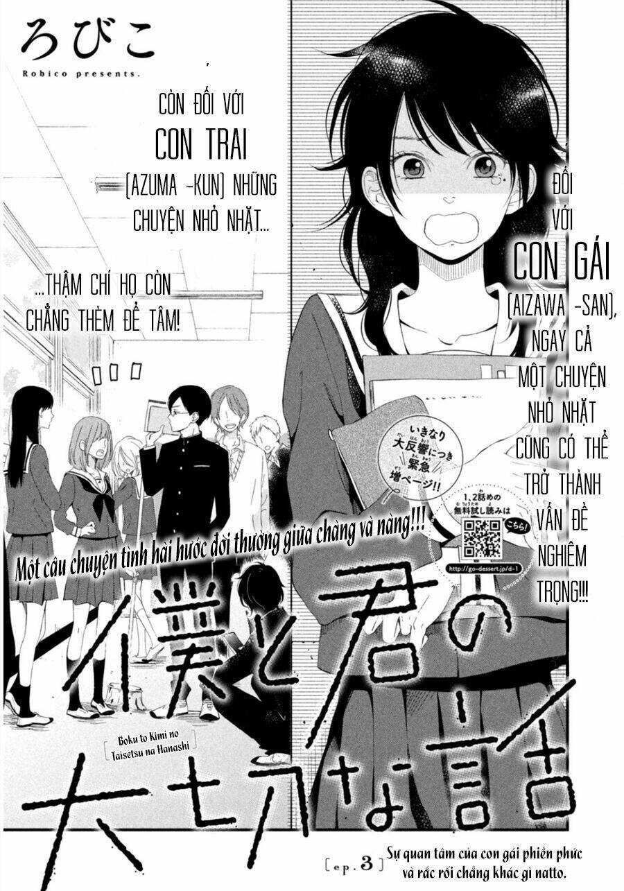 Boku To Kimi No Taisetsu Na Hanashi Chương 3 Ảnh 5