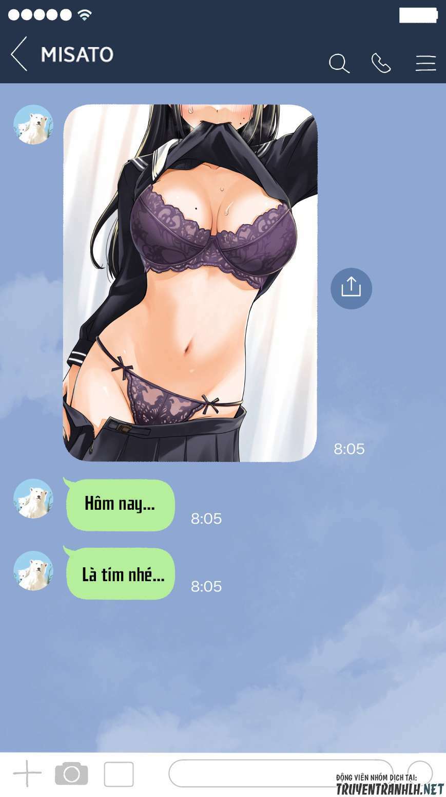 Nhỏ Kouhai Cứ Báo Cáo Màu Sắc Cho Tôi Mỗi Sáng Chương 5 Ảnh 3