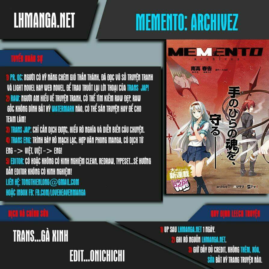 Memento: Archivez Chương 2 Ảnh 2