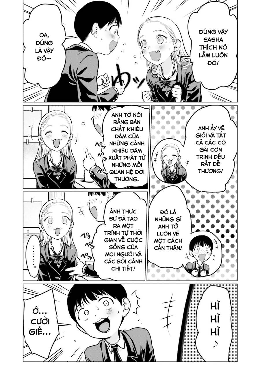 Bé Sơ Trung Sasha Và Thằng Bạn Otaku Cùng Lớp Chương 15 Ảnh 9
