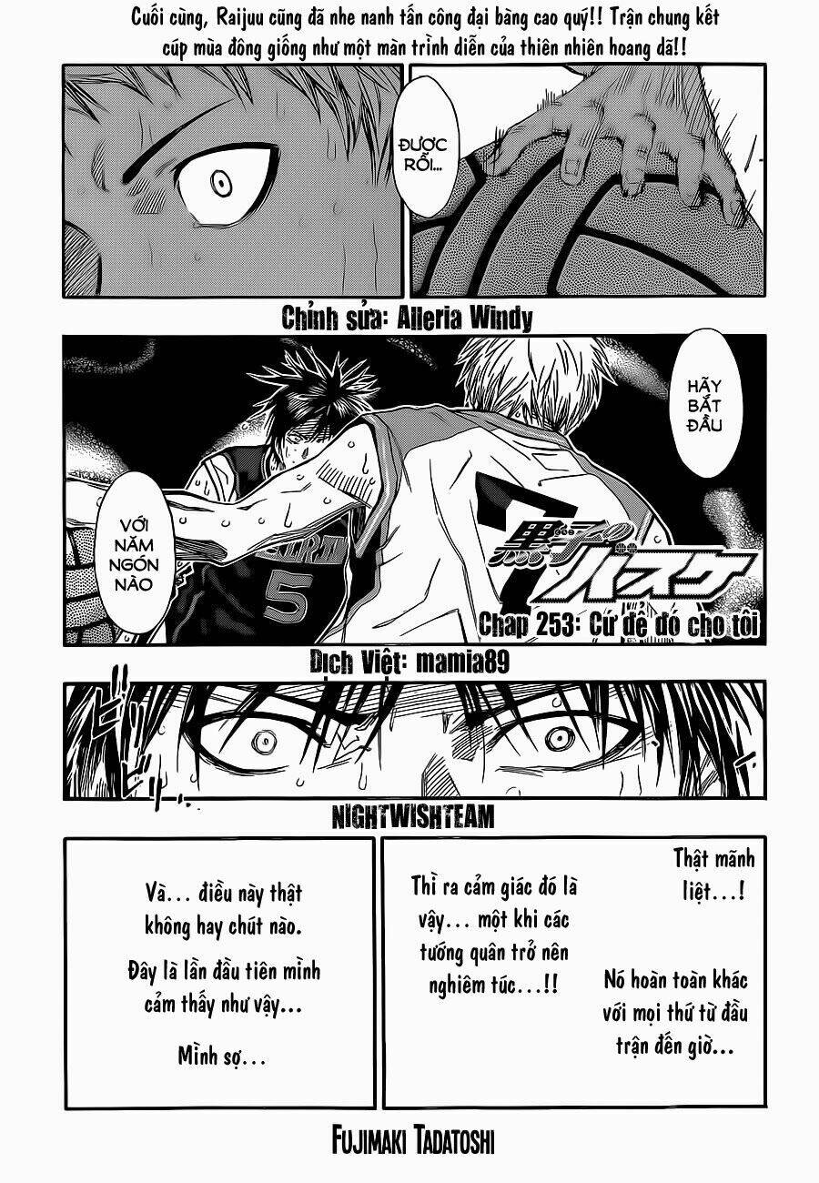 Vua Bóng Rổ Kuroko Chương 253 Ảnh 3