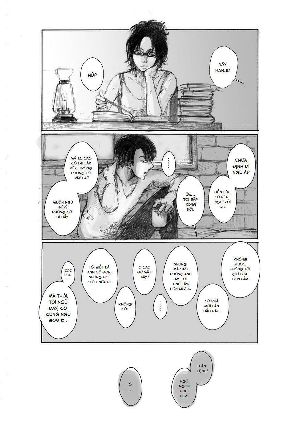 Tấn Công Người Khổng Lồ - Doujinshi Levihan Chương 10 Ảnh 3