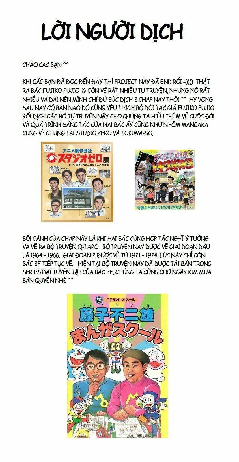 Tự Truyện Của Fujiko Fujio Chương 2 Ảnh 36