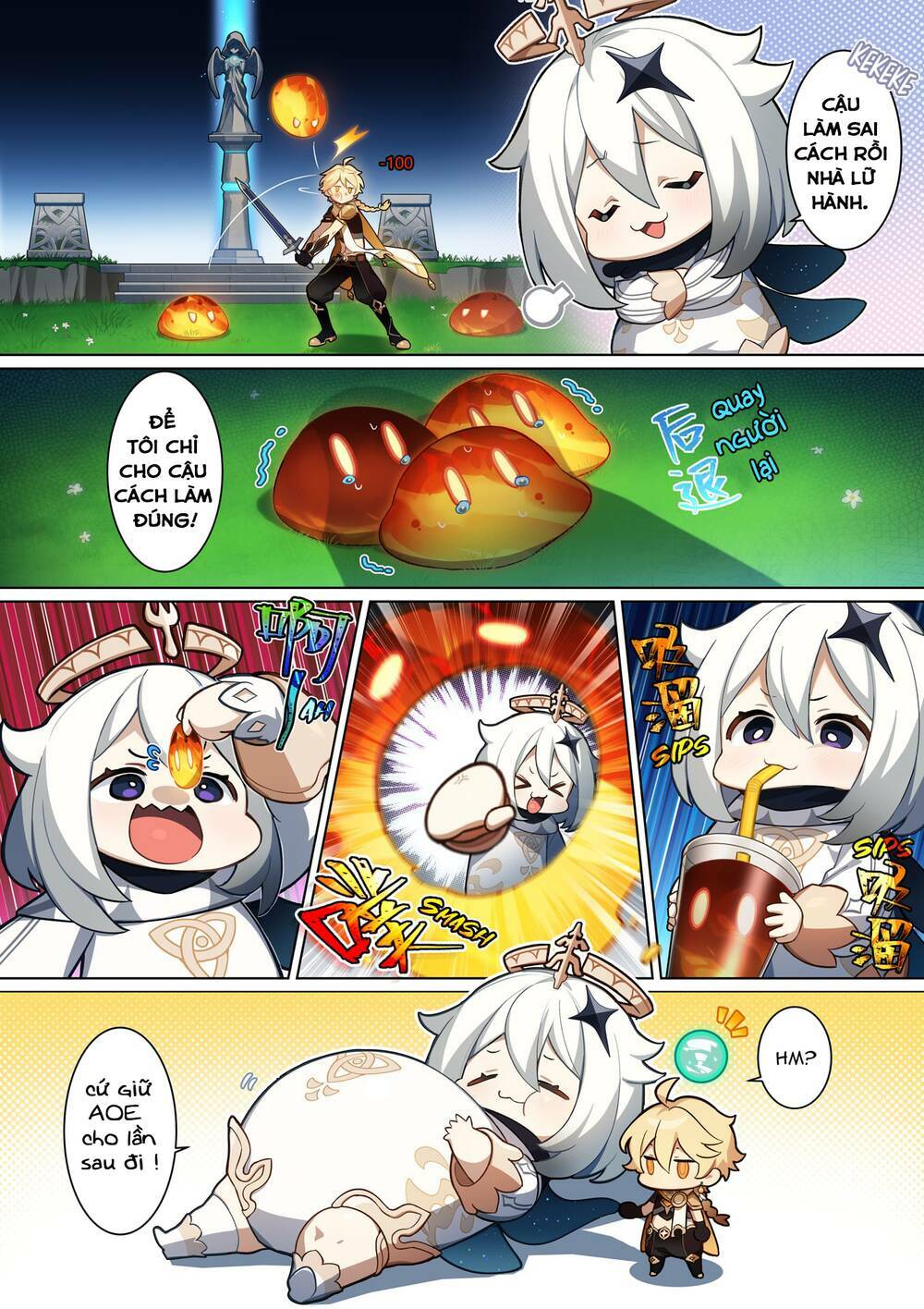 Genshin Impact 4-Koma Chương 3 Ảnh 4