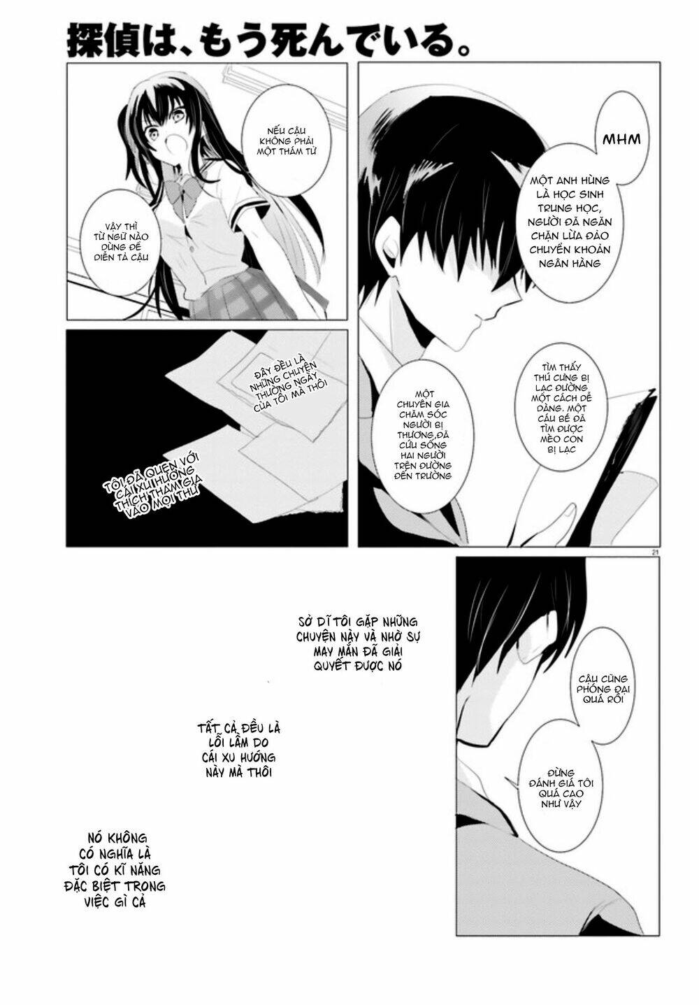 Tantei Wa Mou, Shindeiru Chương 1 Ảnh 22