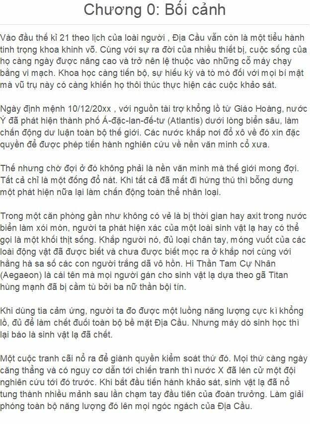 Hỗn Độn Nhân Loại Chương 0 Ảnh 2
