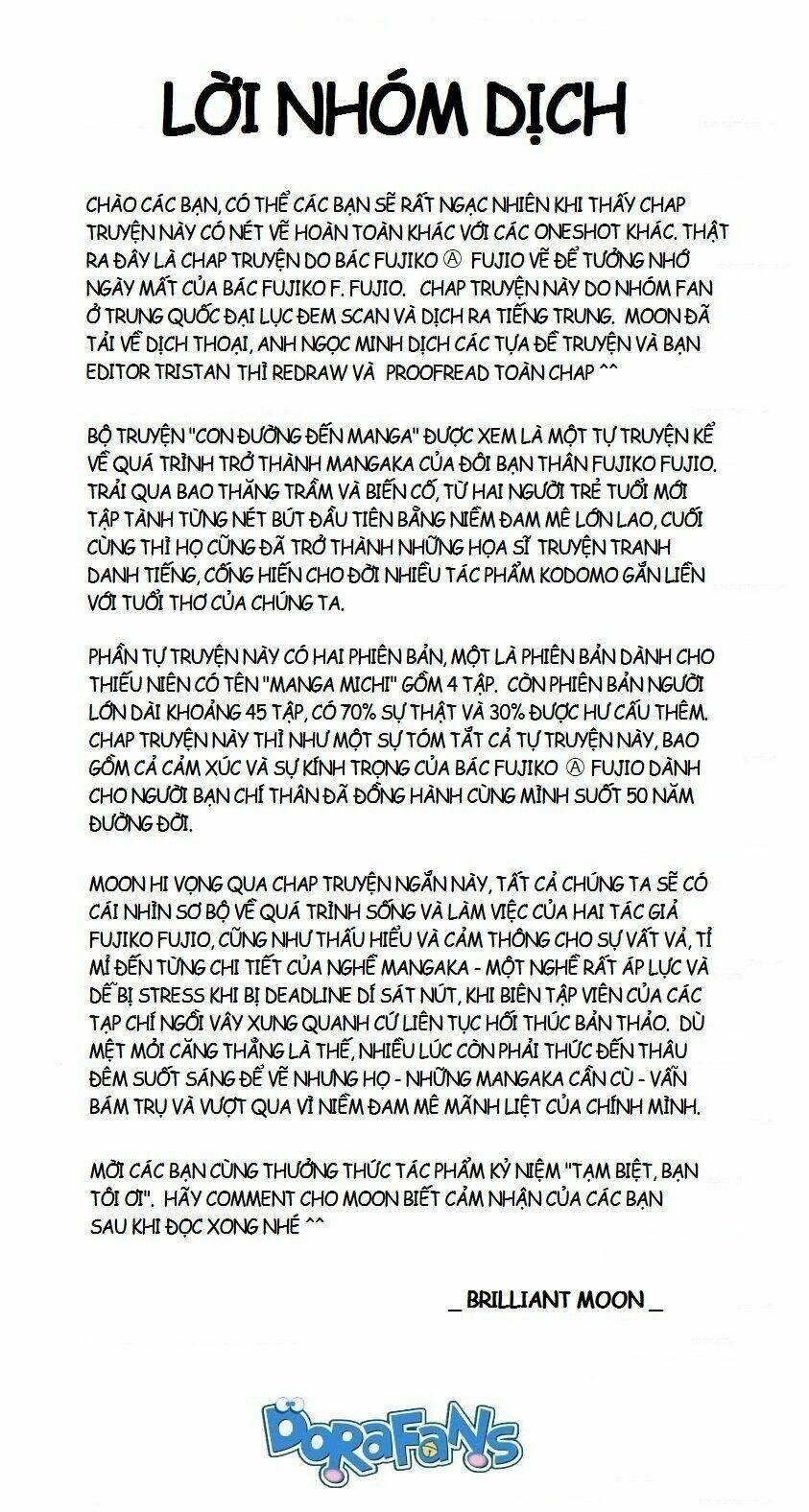 Tự Truyện Của Fujiko Fujio Chương 1 Ảnh 4