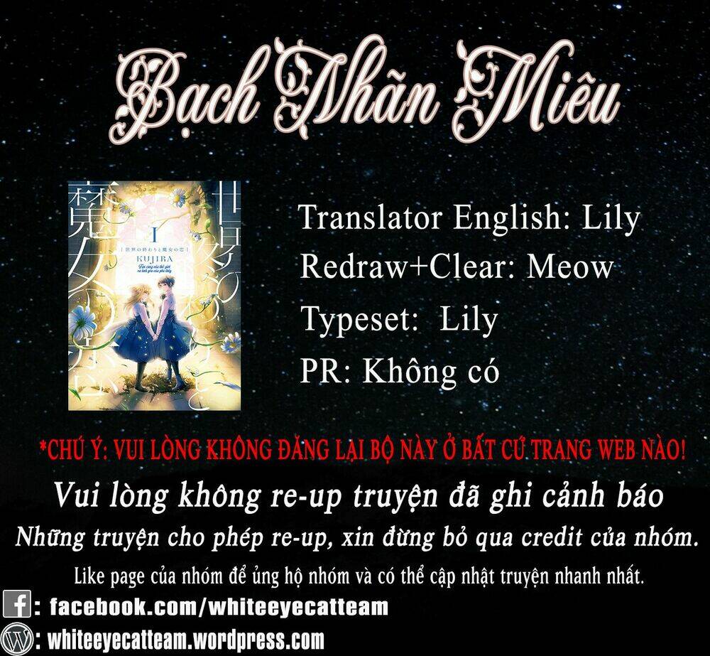 Tận Cùng Của Thế Giới Và Tình Yêu Của Phù Thủy Chương 4 Ảnh 2
