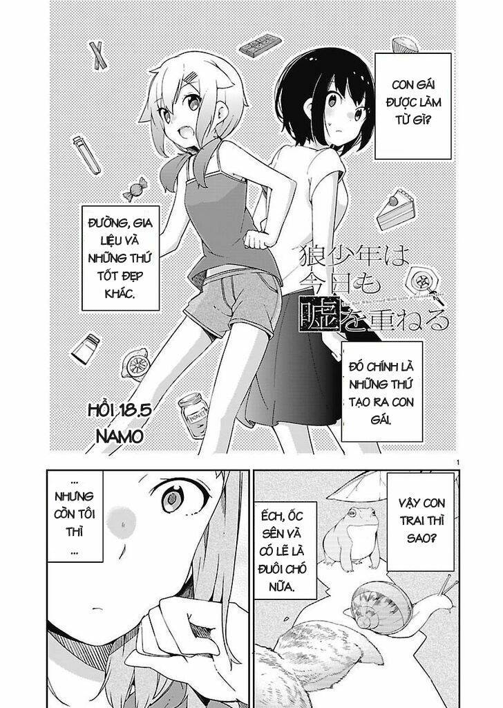 Ookami Shounen Wa Kyou Mo Uso O Kasaneru Chương 18.5 Ảnh 3