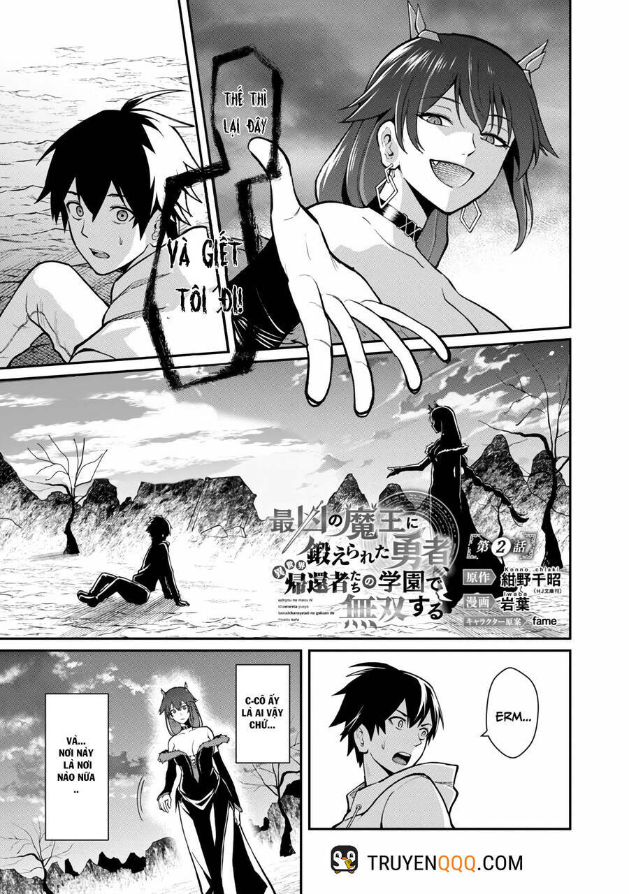 A Brave Man Trained By The Worst Demon King, Unrivaled In The School Of Returnees From Another World Chương 2 Ảnh 3