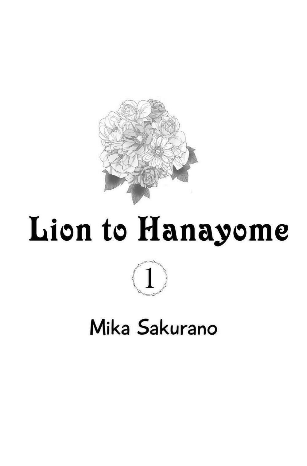 Lion To Hanayome Chương 1 Ảnh 4