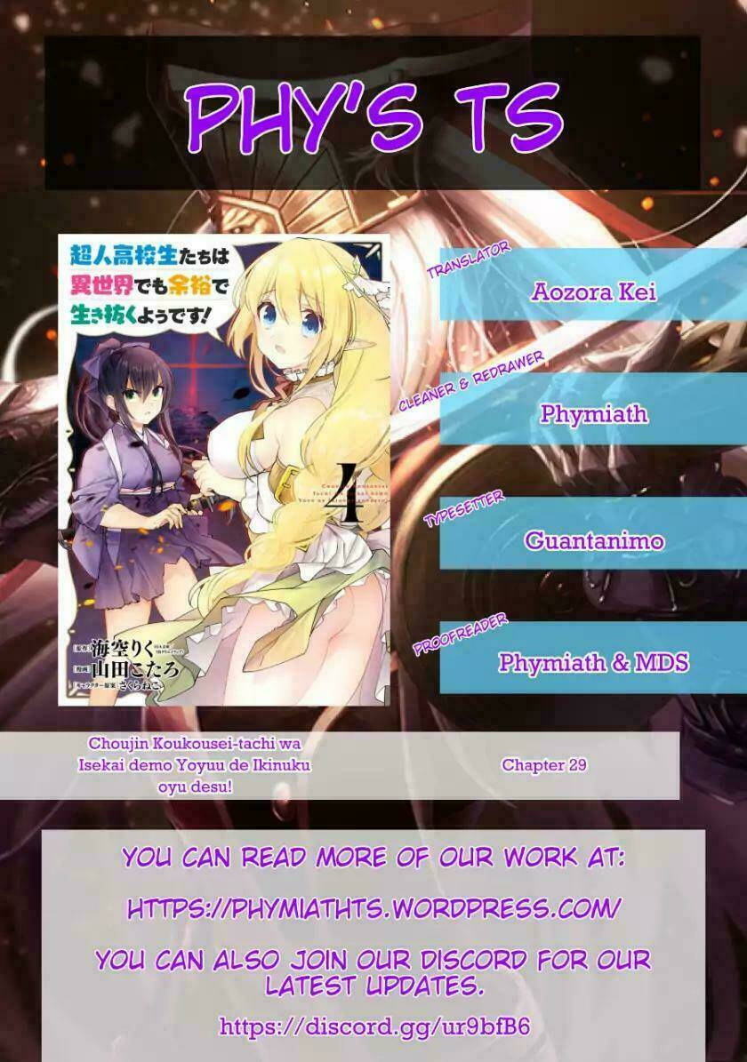 Choujin Koukousei-Tachi Wa Isekai Demo Yoyuu De Ikinuku You Desu Chương 29 Ảnh 26