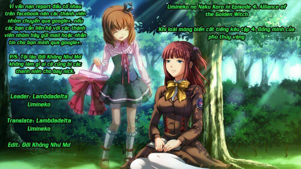 Umineko No Naku Koro Ni Episode 4: Alliance Of The Golden Witch Chương 25 Ảnh 2