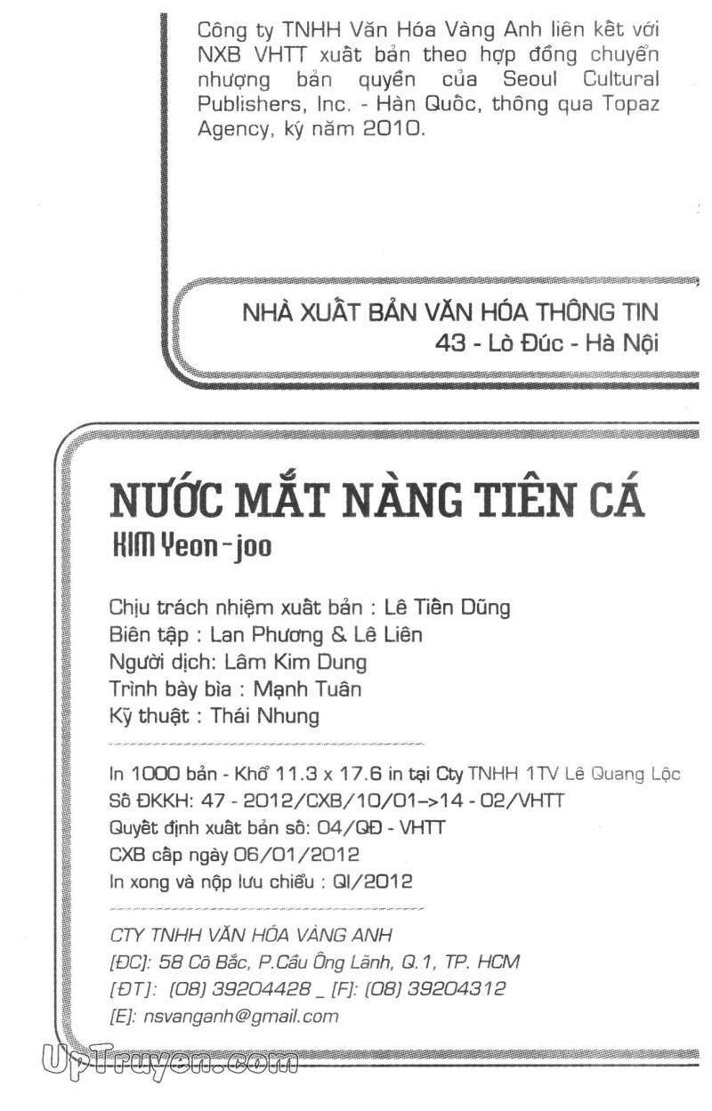 Nước Mắt Nàng Tiên Cá Chương 1 Ảnh 3