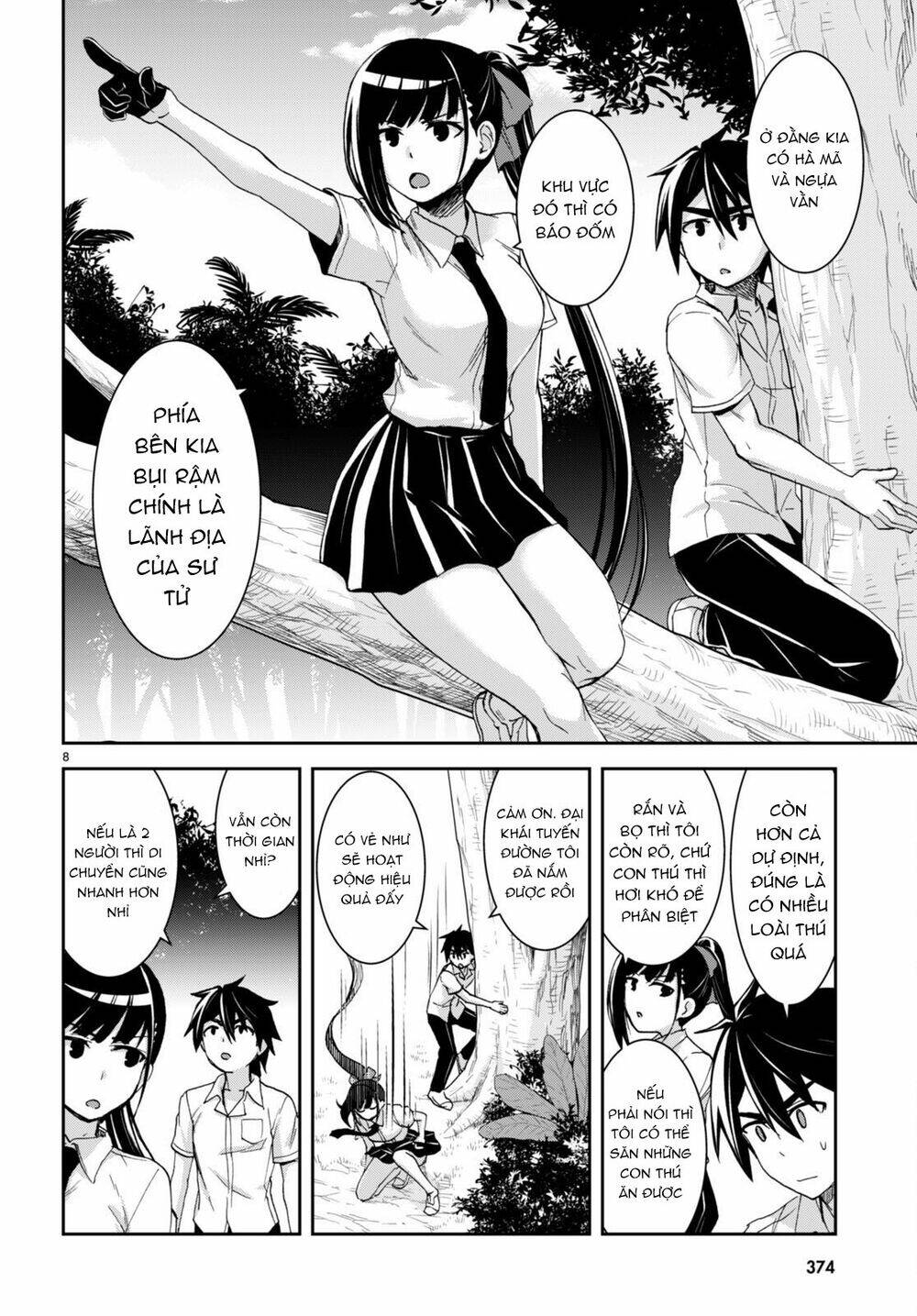 Gakkou No Minna To Isekai No Mujintou Ni Tenishitakedo Ore Dake Rakushou Desu Chương 17 Ảnh 11
