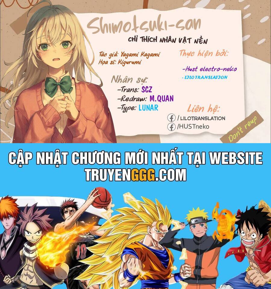 Shimotsuki-San Chỉ Thích Nhân Vật Nền Chương 16 Ảnh 32