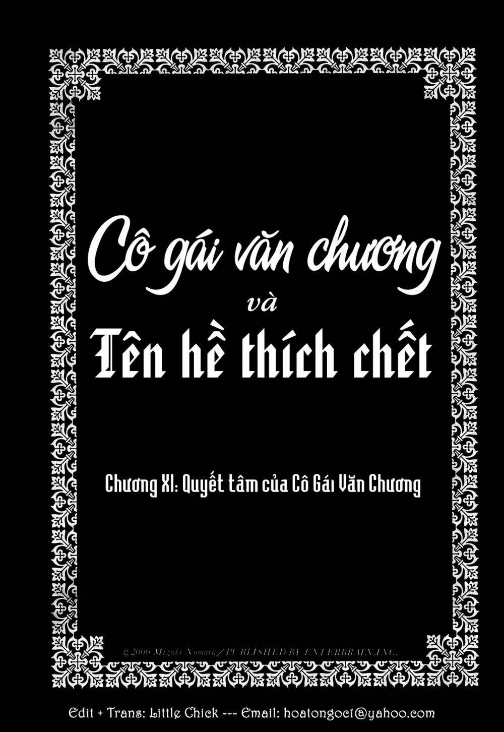 Cô Gái Văn Chương Và Tên Hề Thích Chết Chương 11 Ảnh 3
