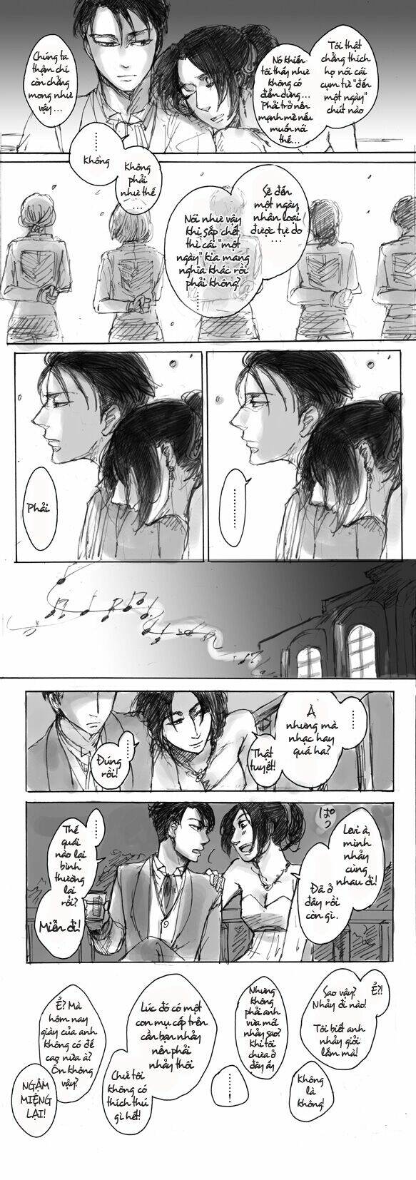 Tấn Công Người Khổng Lồ - Doujinshi Levihan Chương 13 Ảnh 4