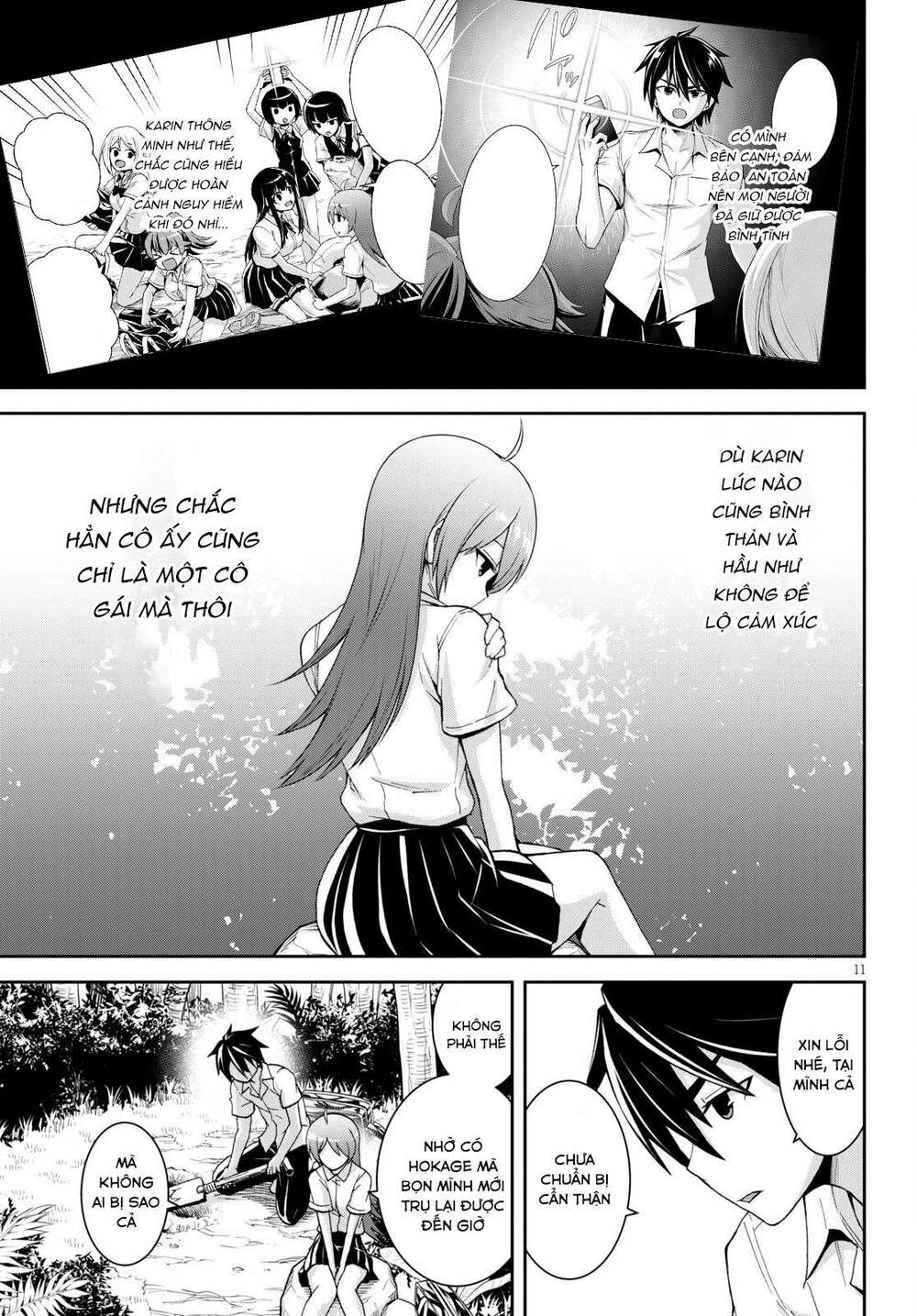 Gakkou No Minna To Isekai No Mujintou Ni Tenishitakedo Ore Dake Rakushou Desu Chương 9 Ảnh 14