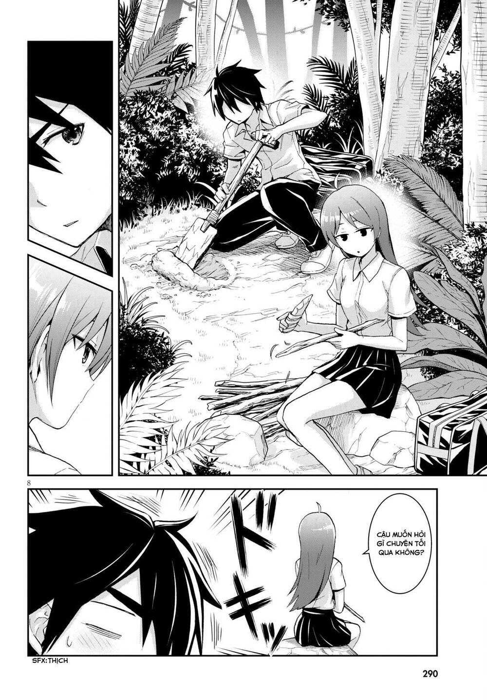 Gakkou No Minna To Isekai No Mujintou Ni Tenishitakedo Ore Dake Rakushou Desu Chương 9 Ảnh 11