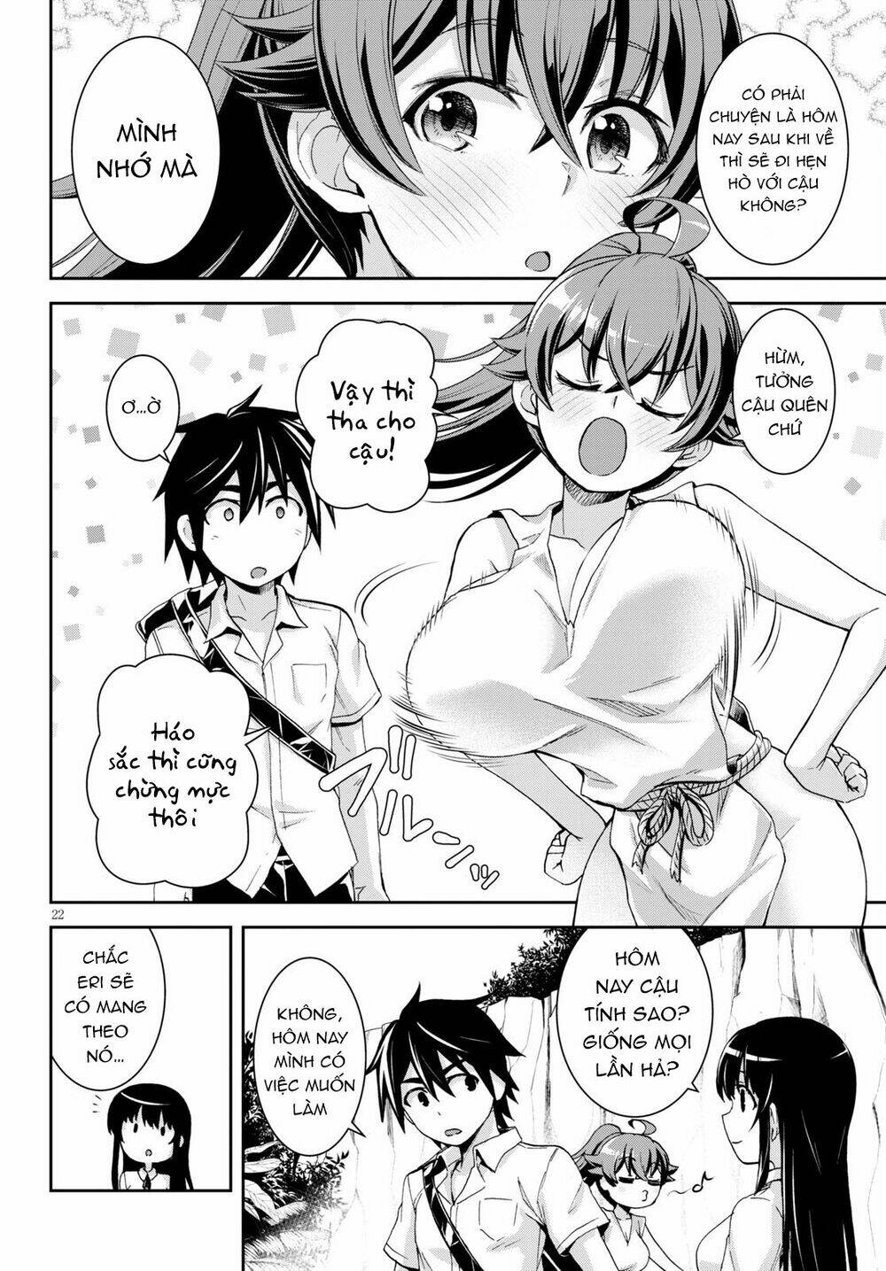 Gakkou No Minna To Isekai No Mujintou Ni Tenishitakedo Ore Dake Rakushou Desu Chương 14 Ảnh 24