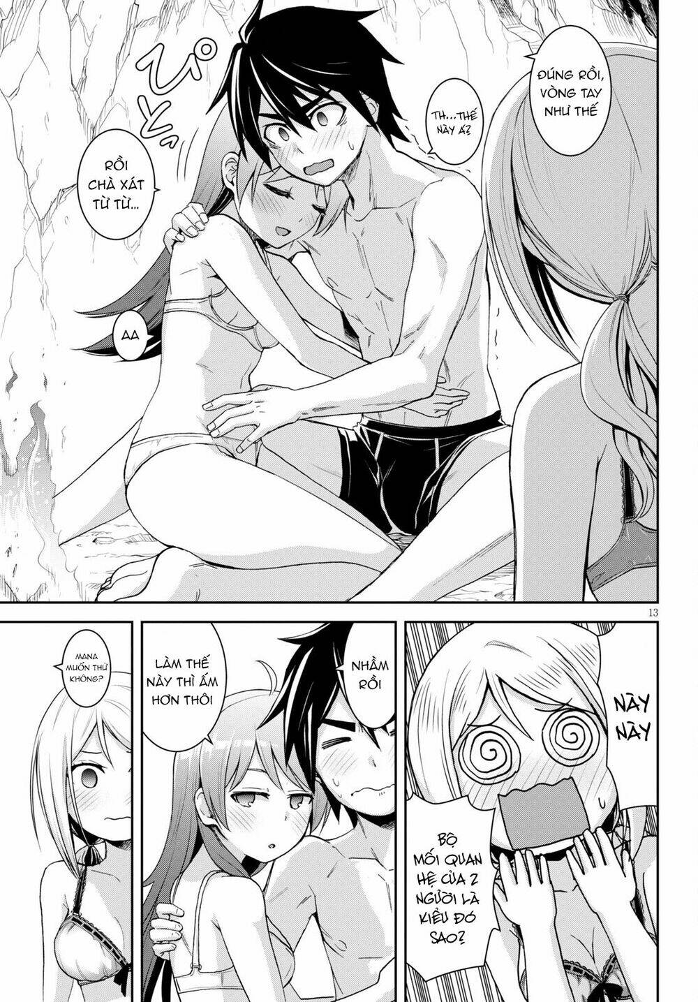 Gakkou No Minna To Isekai No Mujintou Ni Tenishitakedo Ore Dake Rakushou Desu Chương 14 Ảnh 15