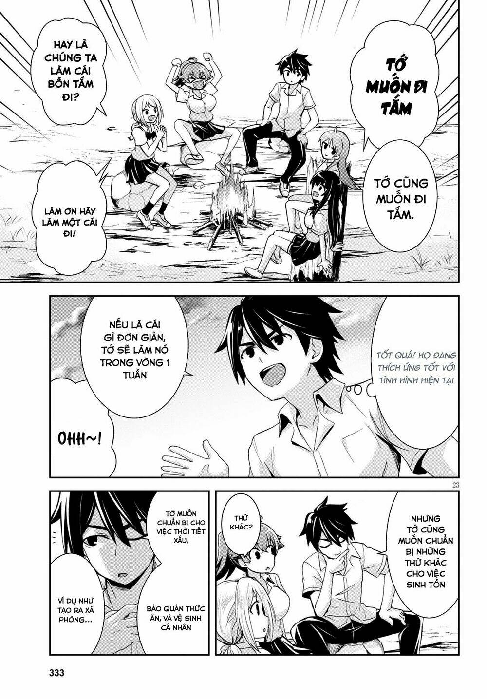 Gakkou No Minna To Isekai No Mujintou Ni Tenishitakedo Ore Dake Rakushou Desu Chương 5 Ảnh 26