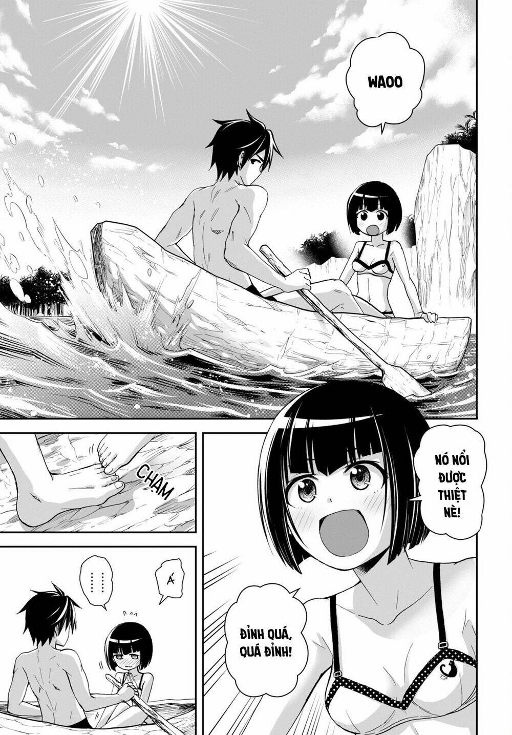 Gakkou No Minna To Isekai No Mujintou Ni Tenishitakedo Ore Dake Rakushou Desu Chương 13 Ảnh 6