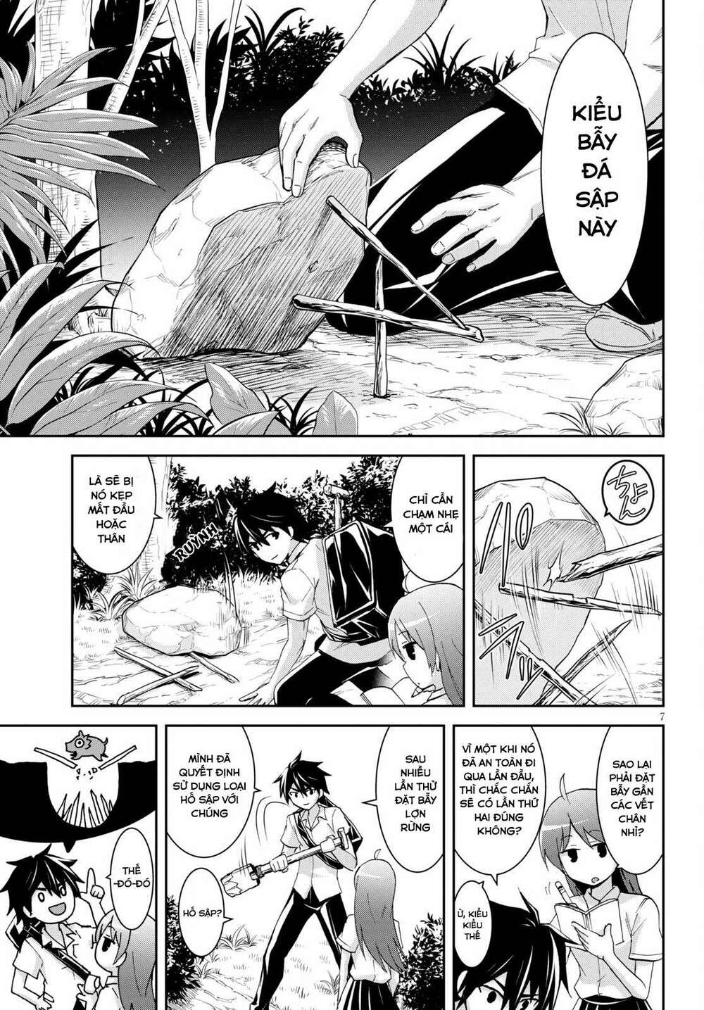 Gakkou No Minna To Isekai No Mujintou Ni Tenishitakedo Ore Dake Rakushou Desu Chương 9 Ảnh 10