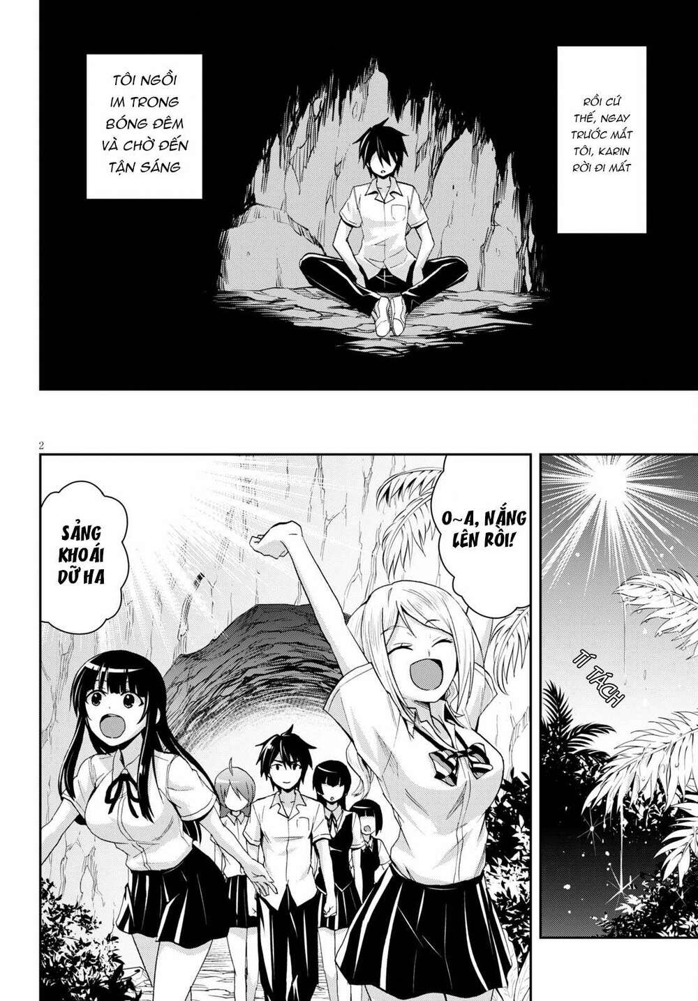 Gakkou No Minna To Isekai No Mujintou Ni Tenishitakedo Ore Dake Rakushou Desu Chương 9 Ảnh 5