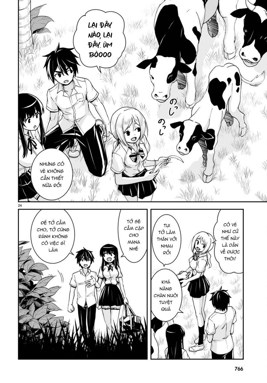Gakkou No Minna To Isekai No Mujintou Ni Tenishitakedo Ore Dake Rakushou Desu Chương 21 Ảnh 29