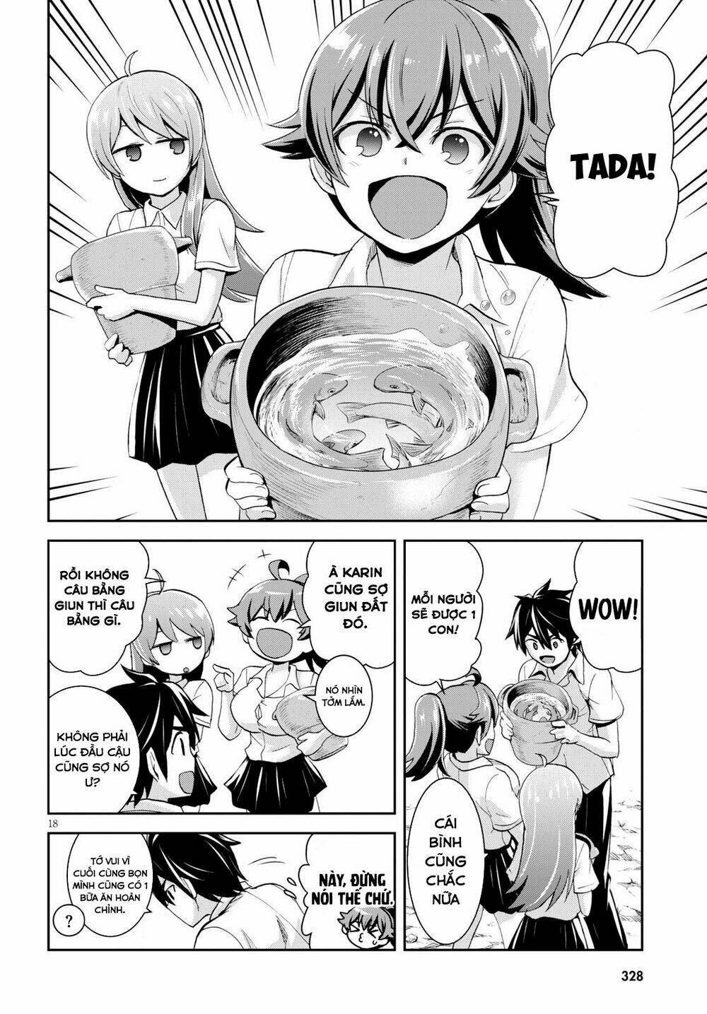 Gakkou No Minna To Isekai No Mujintou Ni Tenishitakedo Ore Dake Rakushou Desu Chương 5 Ảnh 21