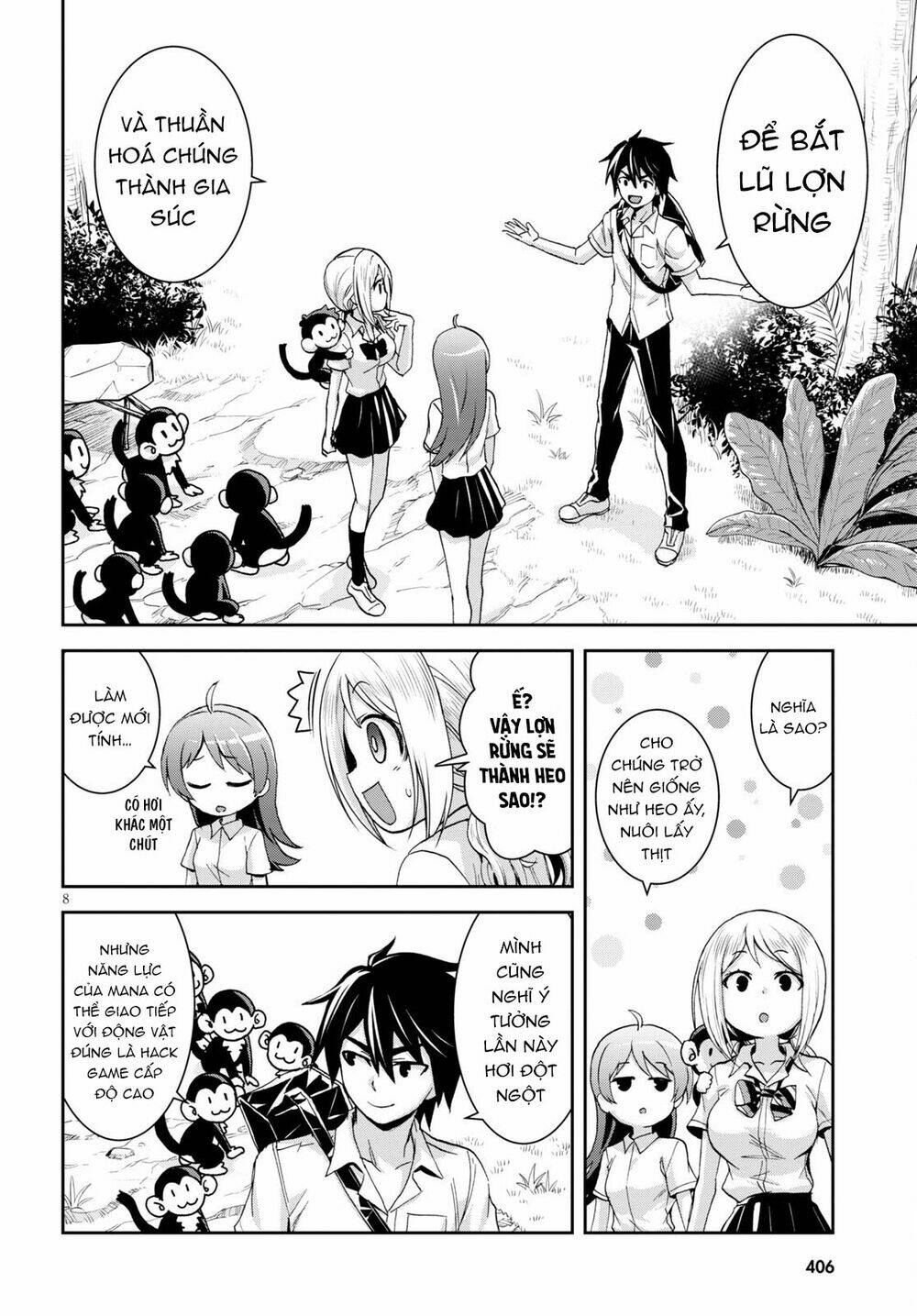 Gakkou No Minna To Isekai No Mujintou Ni Tenishitakedo Ore Dake Rakushou Desu Chương 14 Ảnh 10