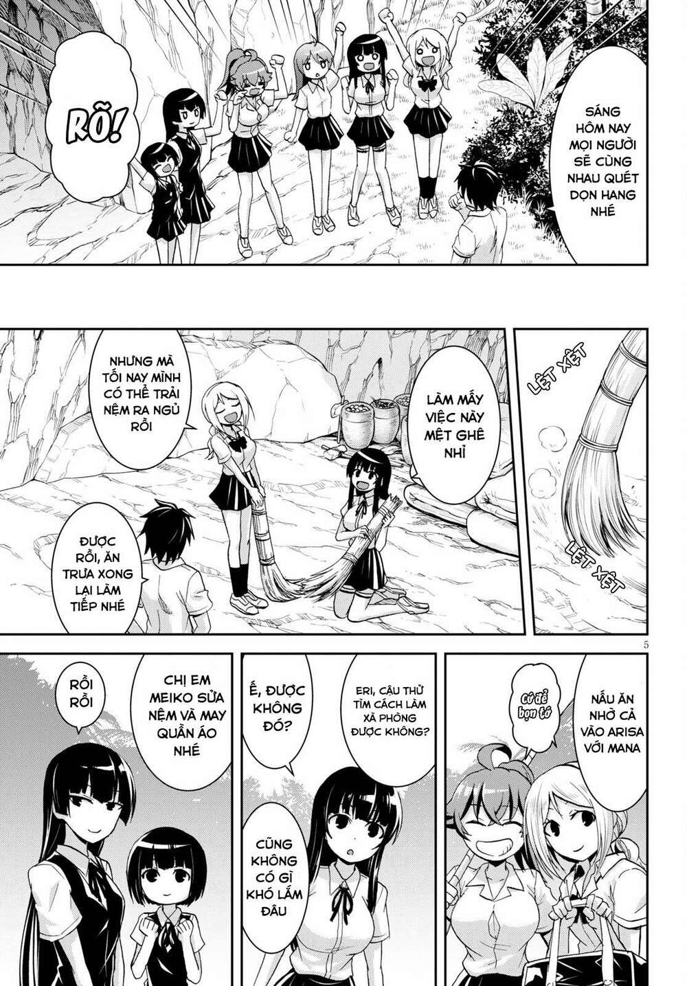 Gakkou No Minna To Isekai No Mujintou Ni Tenishitakedo Ore Dake Rakushou Desu Chương 9 Ảnh 8